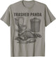 Trashed Panda Drunk Raccoon T-Shirt - T-Shirt | Sand