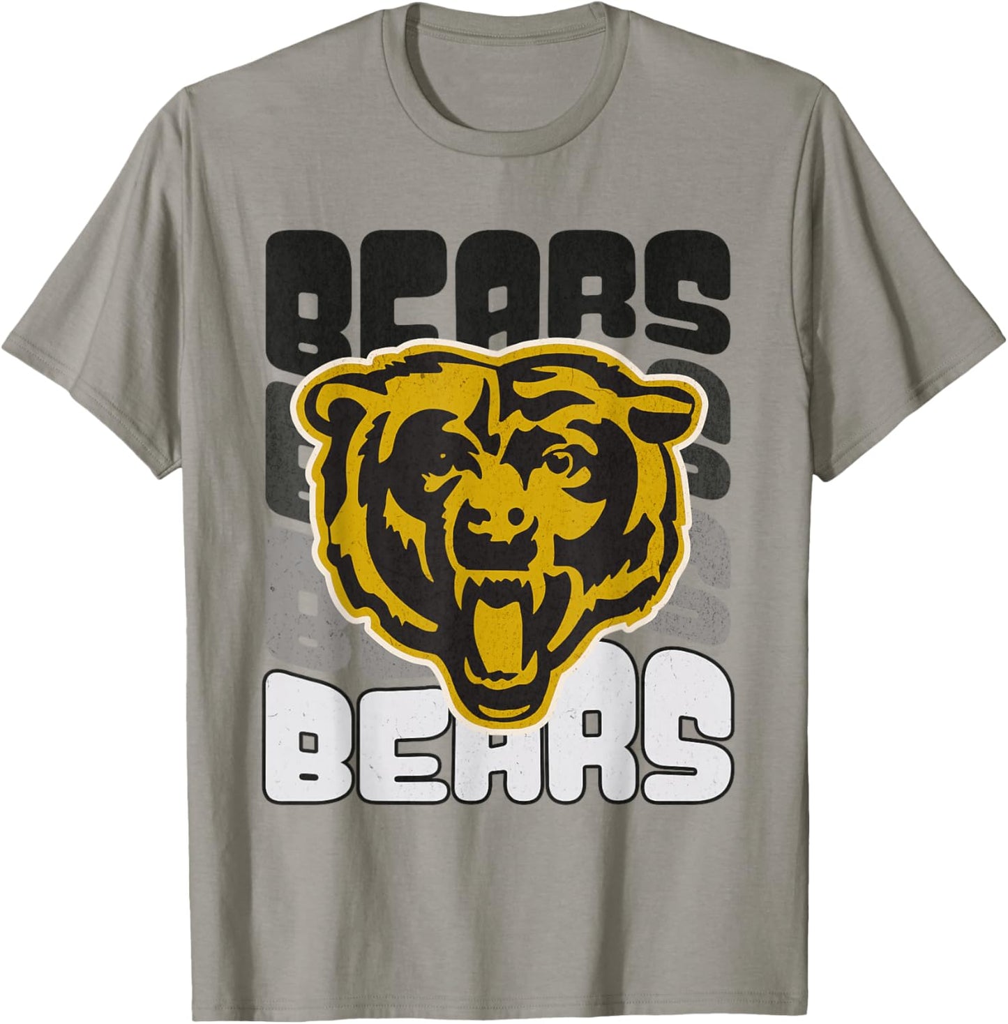 Bear Mascot School Spirit Sports Team Logo Mom Football Game T-Shirt - T-Shirt | Sand