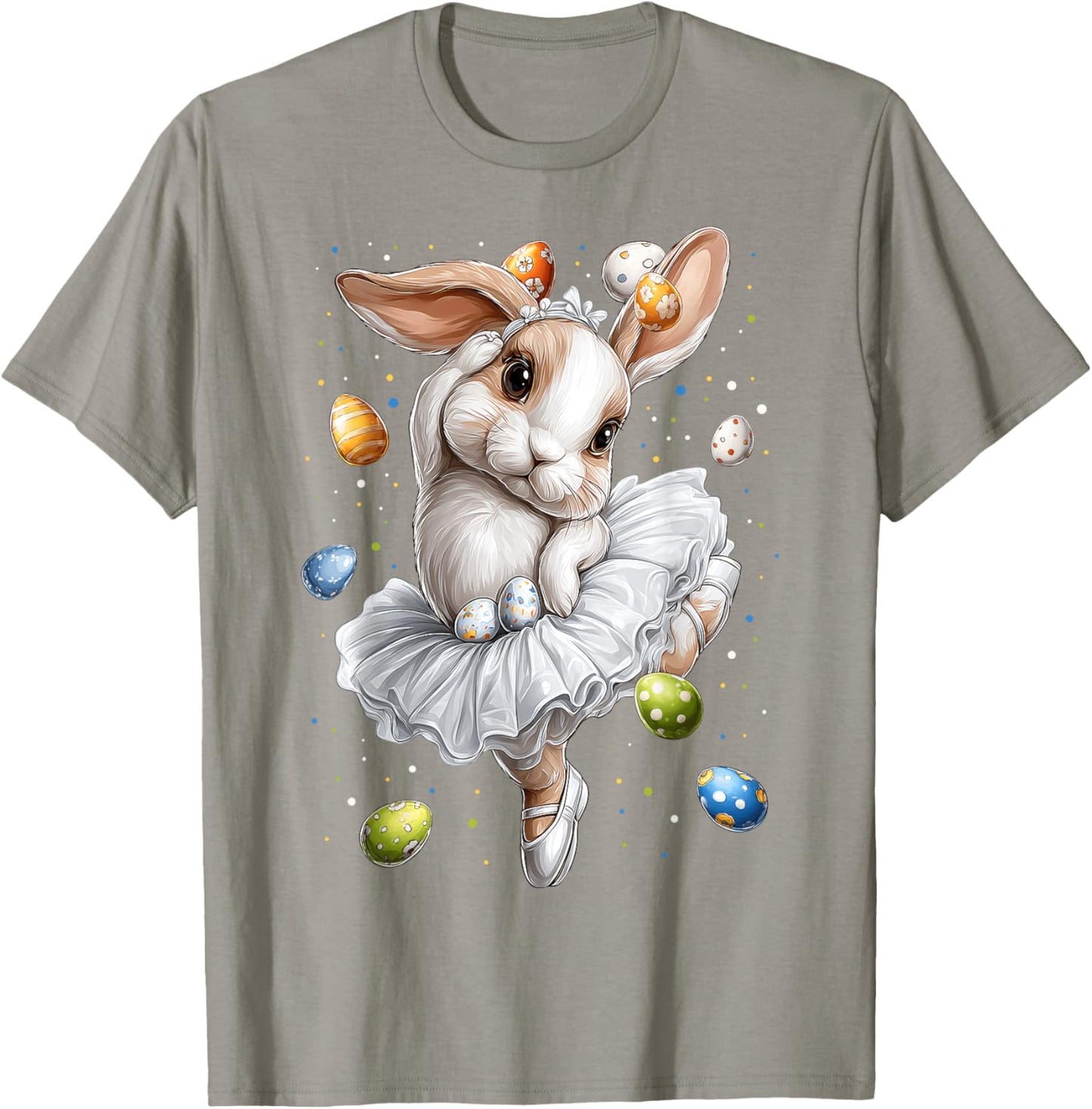 Ballerina Tanz Balletttänzerin Ostern Haseneier Hasenohren T-Shirt - T-Shirt | Sand