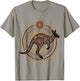 Australian Kangaroo Aboriginal Dot Art T-Shirt - T-Shirt | Sand