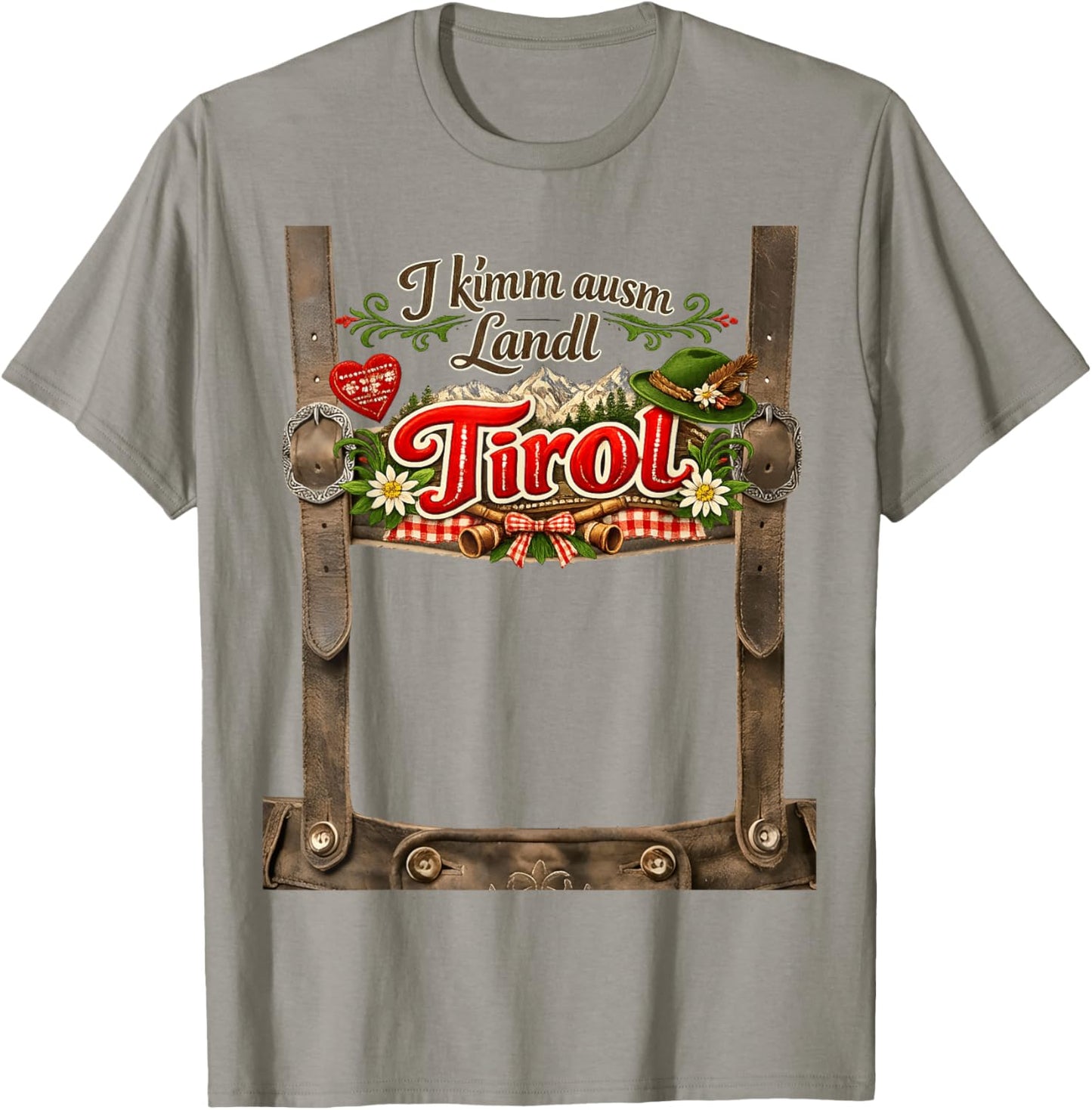 Tyrol DJ Apres Ski Outfit It's Time to Celebrate Tyrol T-Shirt - T-Shirt | Sand