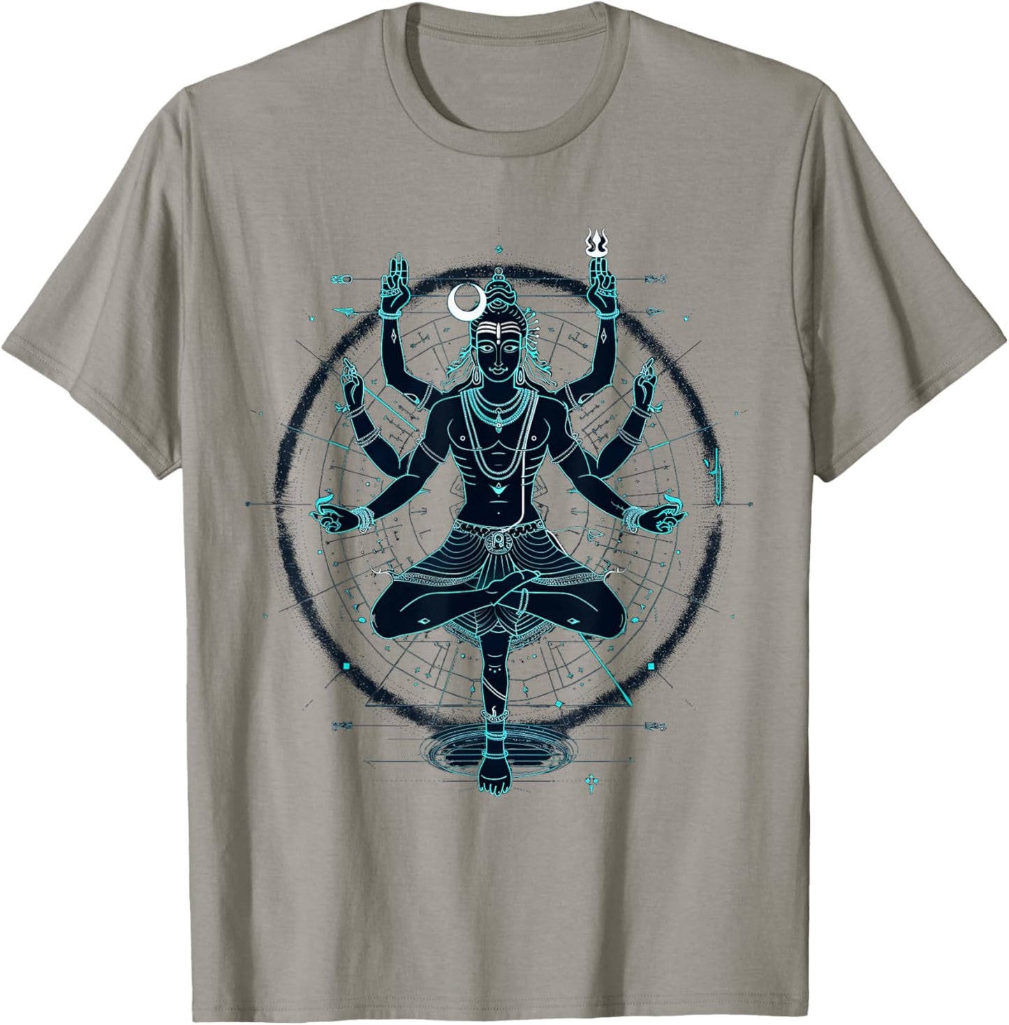 Shiva spiritual hindu god tandava dance yoga meditation T-Shirt - T-Shirt | Sand