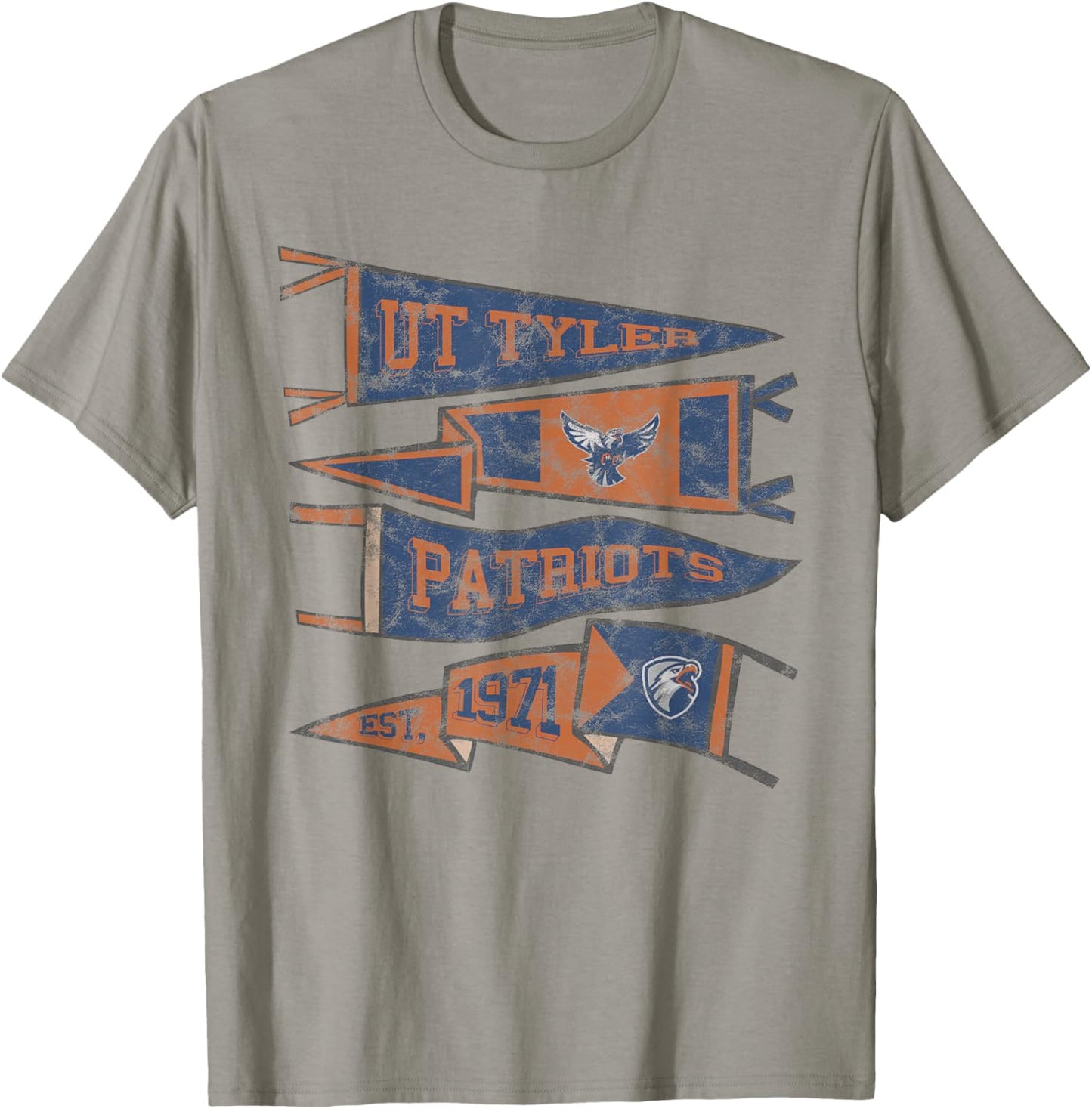 University of Texas at Tyler Patriots Distressed Pennants T-Shirt - T-Shirt | Sand