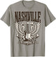 Nashville Country Music 80's Rock Star : Tennessee USA Retro T-Shirt - T-Shirt | Sand