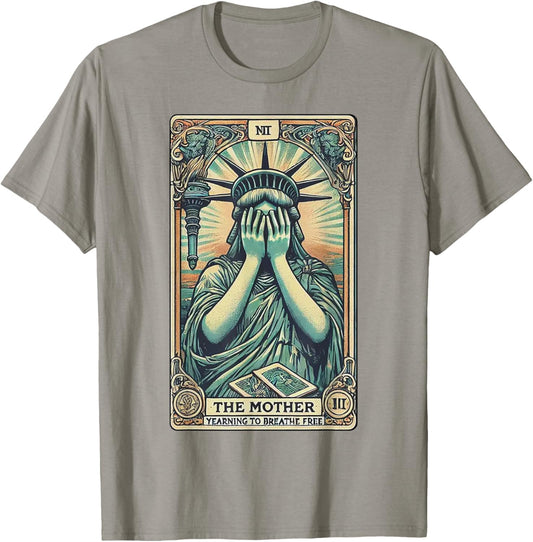 The Mother Crying Sculpture liberties T-Shirt - T-Shirt | Sand