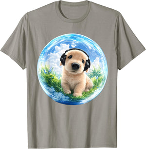 Frutiger Aero Dog T-Shirt - T-Shirt | Sand