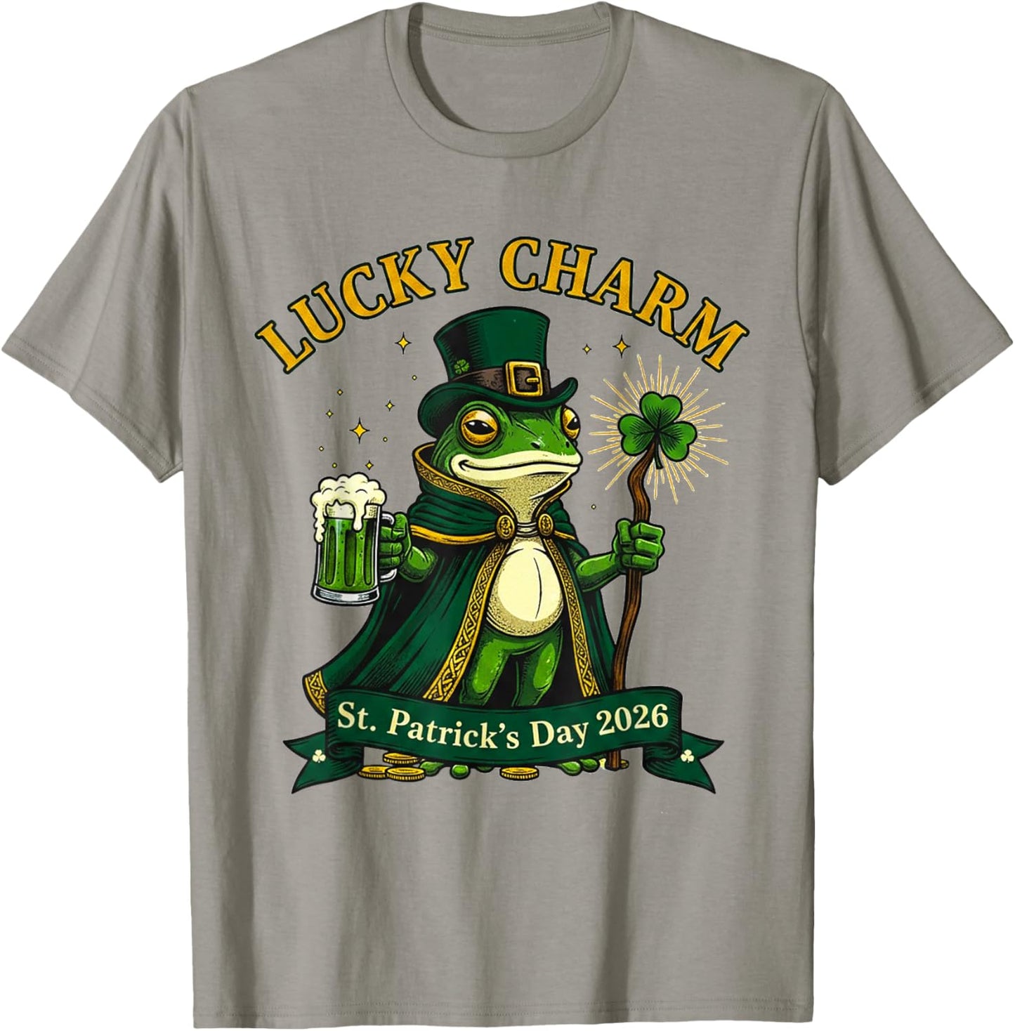 Charm Irish Lucky Charm Irish Girls St Patricks Day T-Shirt - T-Shirt | Sand