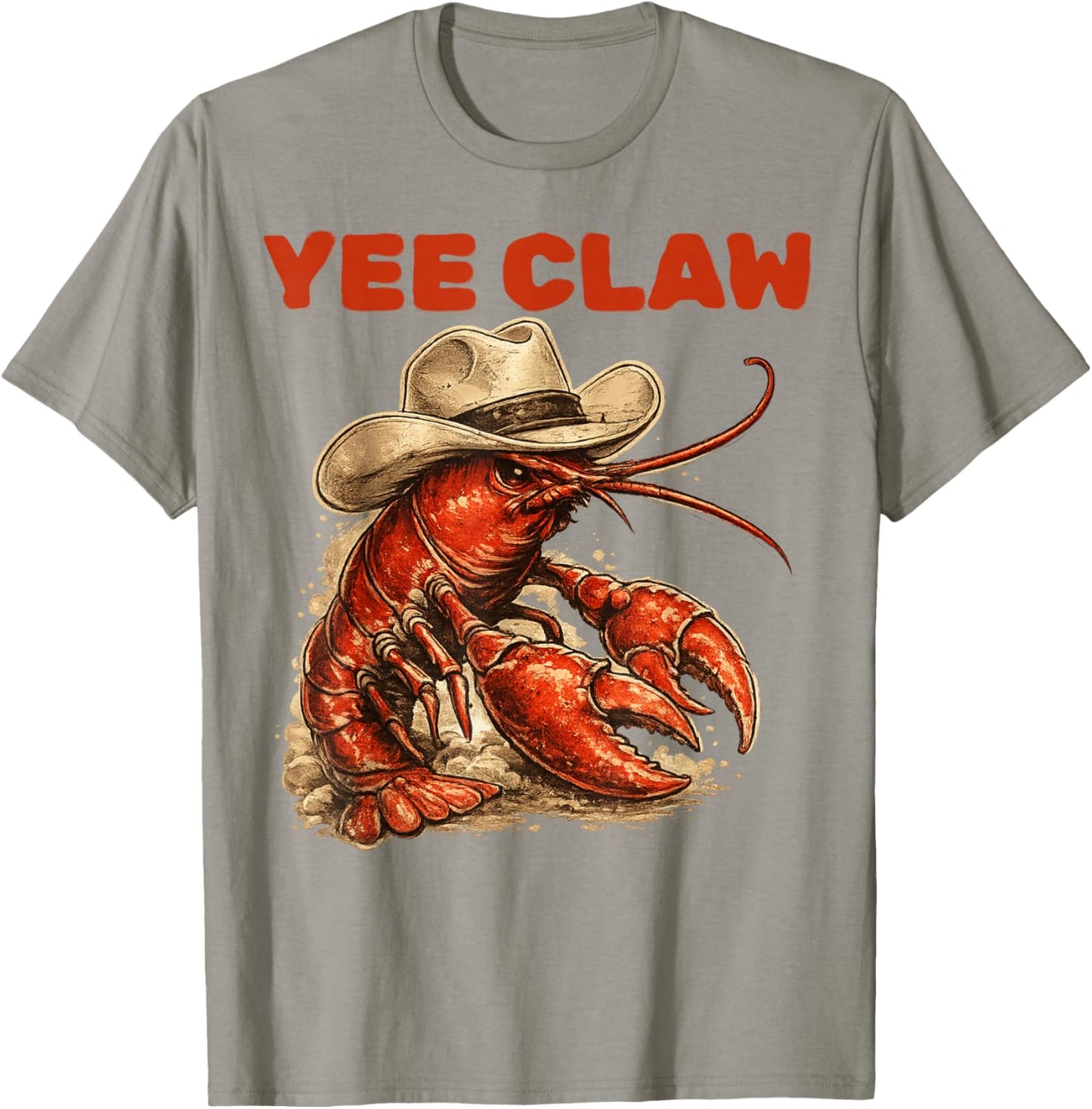 Lobster Cowboy Trendy Yee Claw Funny Lobster Western Beach T-Shirt - T-Shirt | Sand