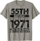 55 Year Old Gifts Vintage 1971 Limited Edition 55th Birthday T-Shirt - T-Shirt | Sand