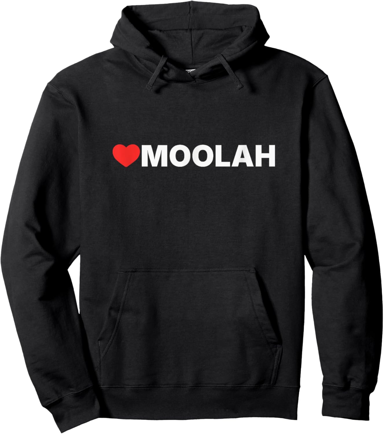 Moolah Love, Heart Design Loved by Anyone who Likes Moolah Hoodie - Hoodie | Black