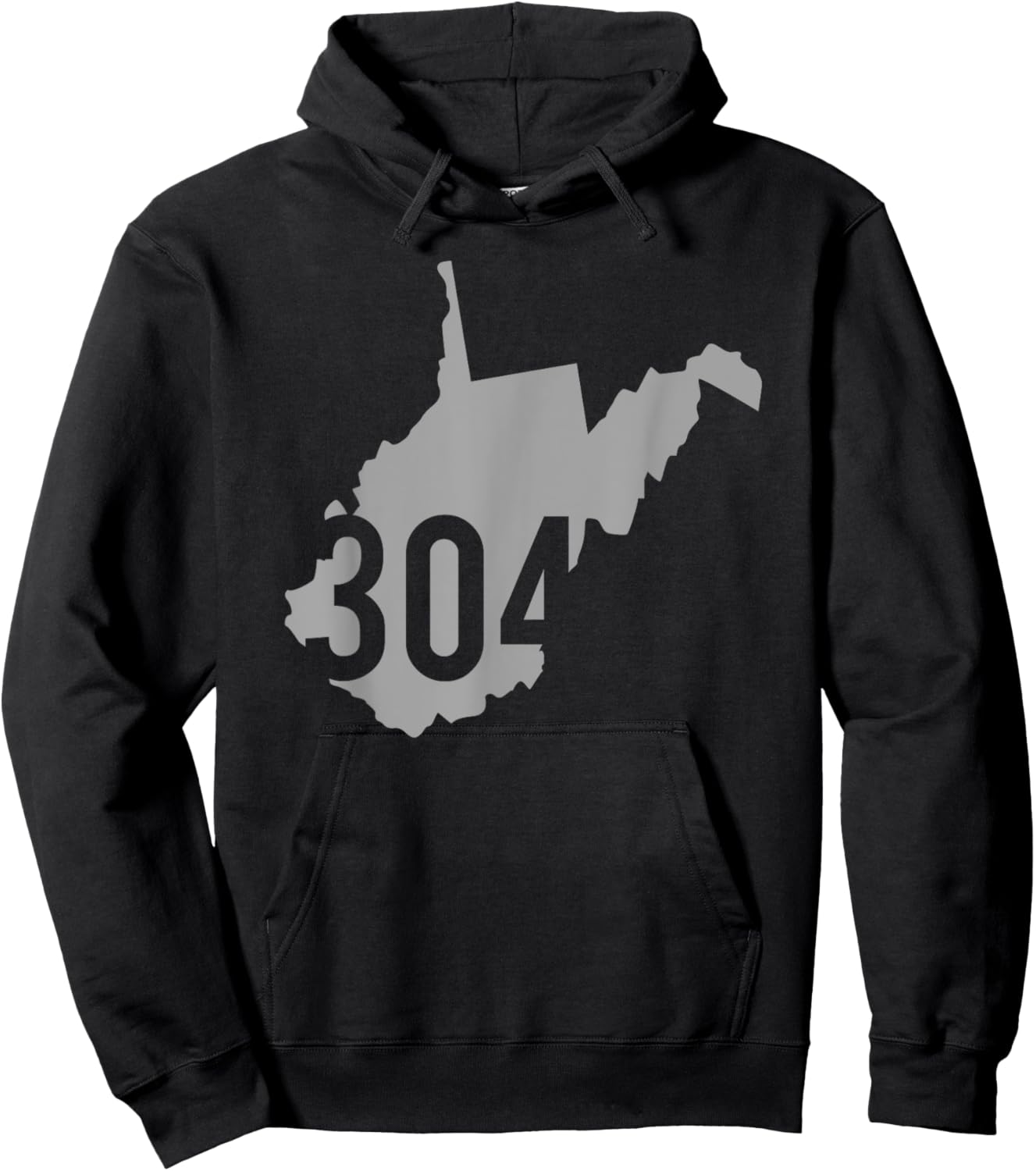 304 Area Code, Charleston, Huntington, Morgantown, WV Hoodie - Hoodie | Black