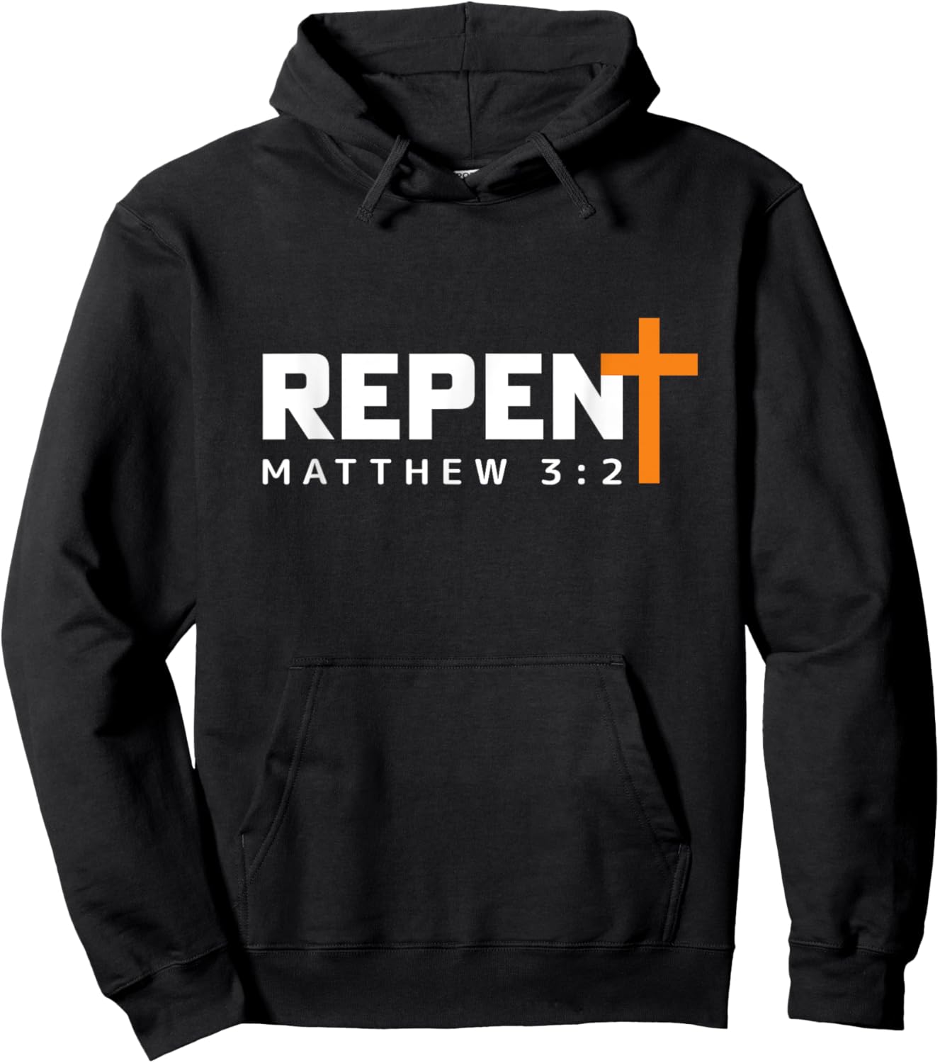 REPENT and Believe the Gospel Matthew 3:2 Hoodie - Hoodie | Black
