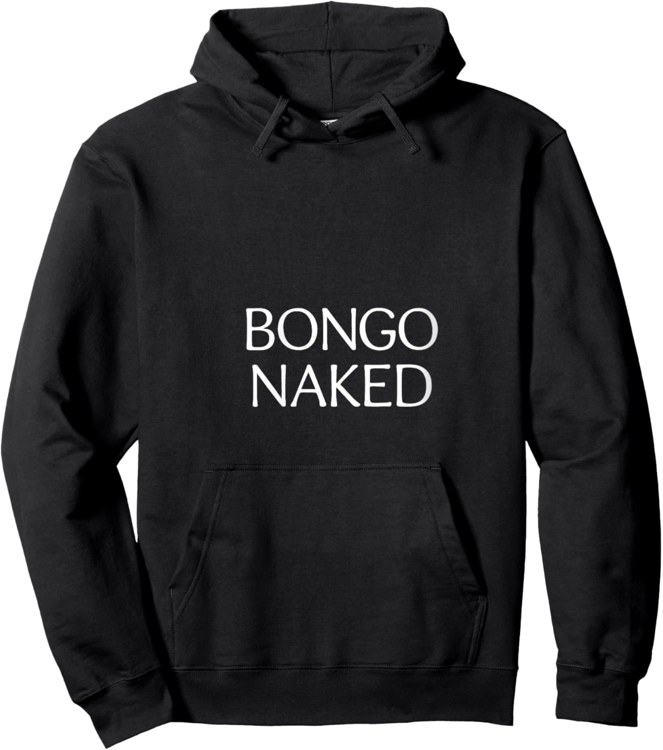 Bongo Naked - V-Neck Hoodie - Hoodie | Black
