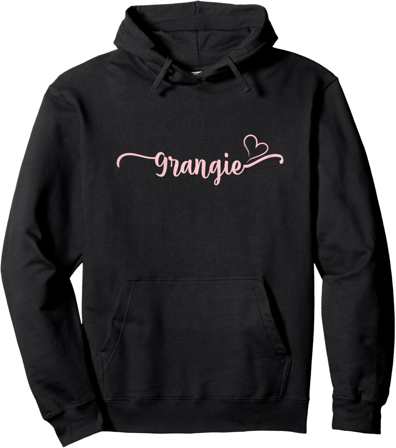 Grangie Heart Xmas Grandma Women Mother's Day Christmas Hoodie - Hoodie | Black