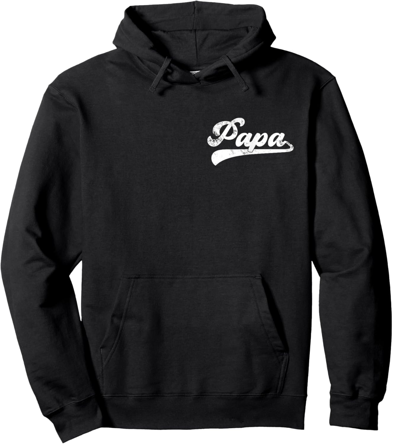 Papa Vintage Retro Father's Day for Papa Grandpa Hoodie - Hoodie | Black