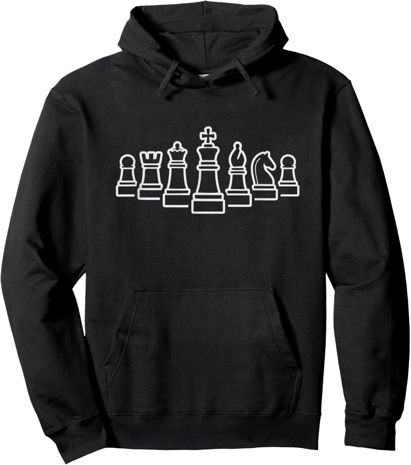 Chess Pieces Board Game Chess Hoodie - Hoodie | Black