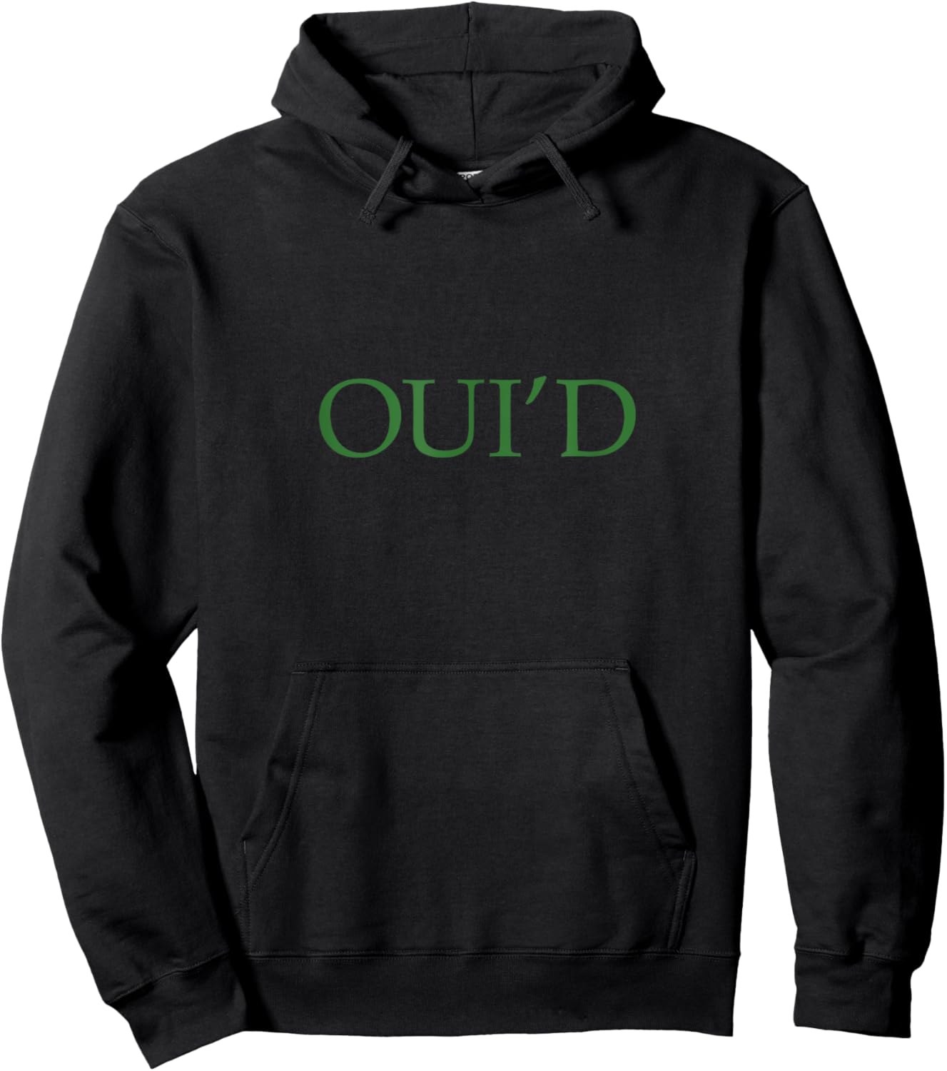 Oui'd We'd Funny Cannabis Hoodie - Hoodie | Black