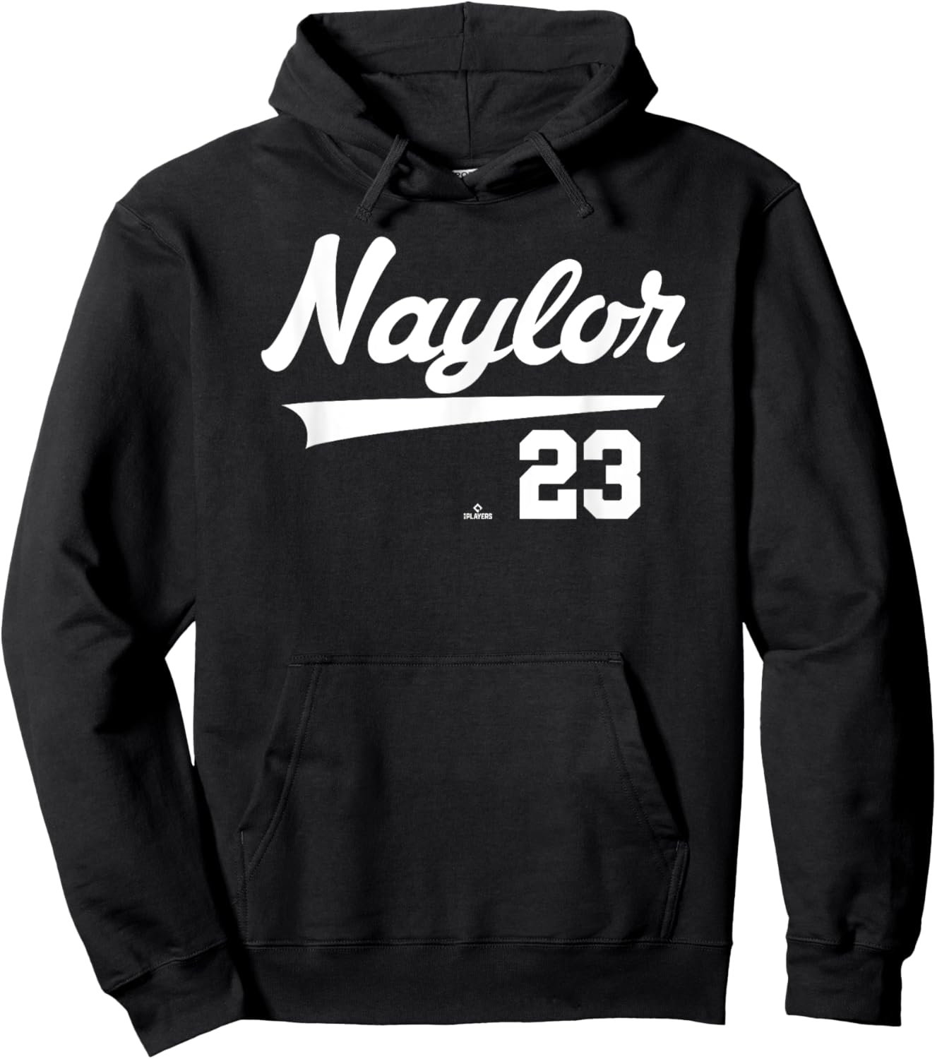Player Name Swoosh Bo Naylor Cleveland Baseball MLBPA Hoodie - Hoodie | Black