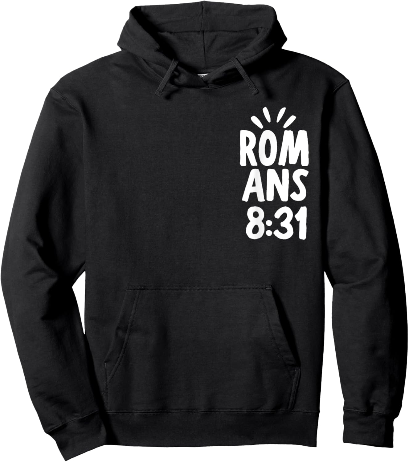 If God Is For Us Who Can Be Against Us - Front and Back Hoodie - Hoodie | Black