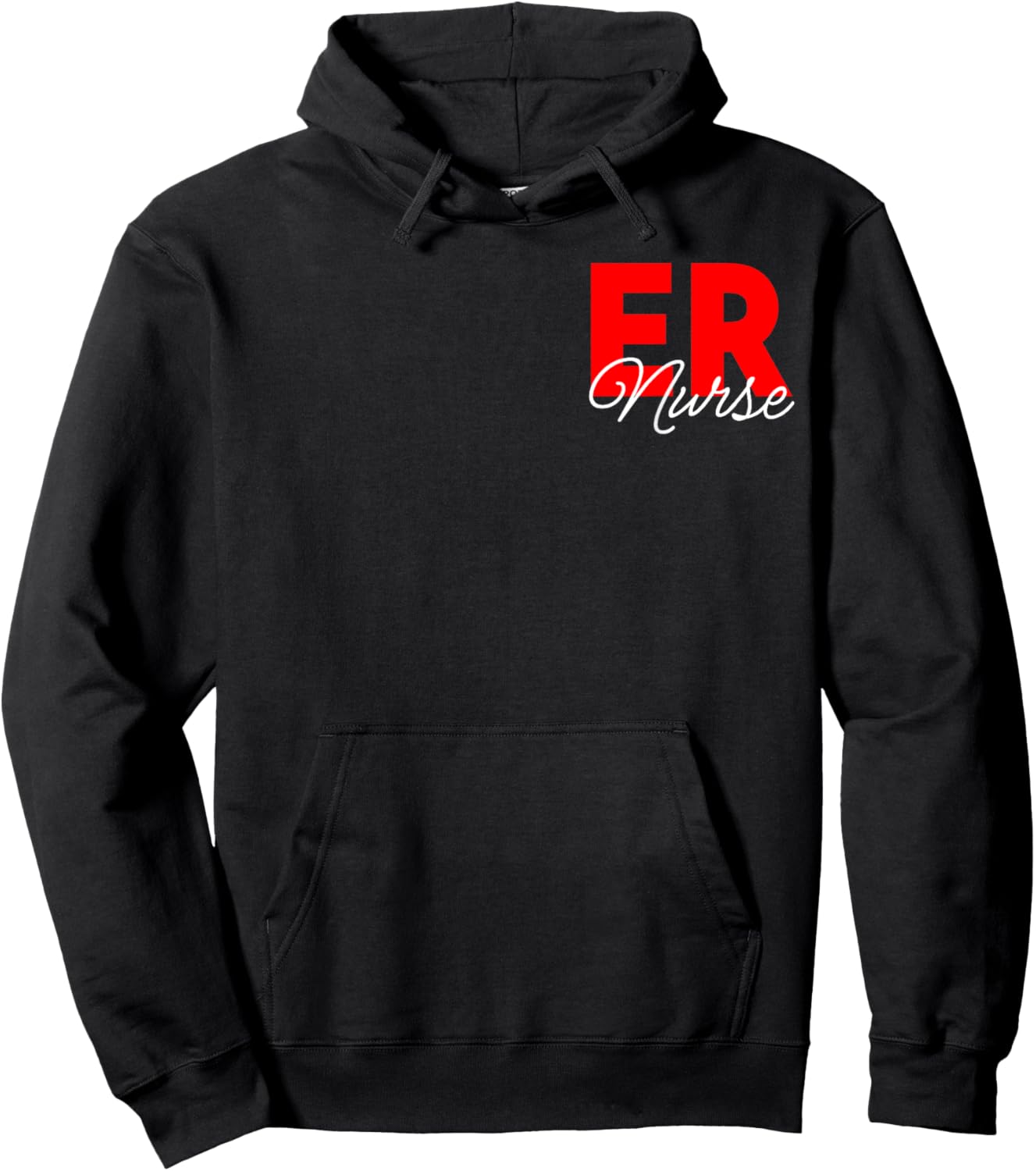 Women Emergency Room Registered Nurse Retro Er Nurse Hoodie - Hoodie | Black