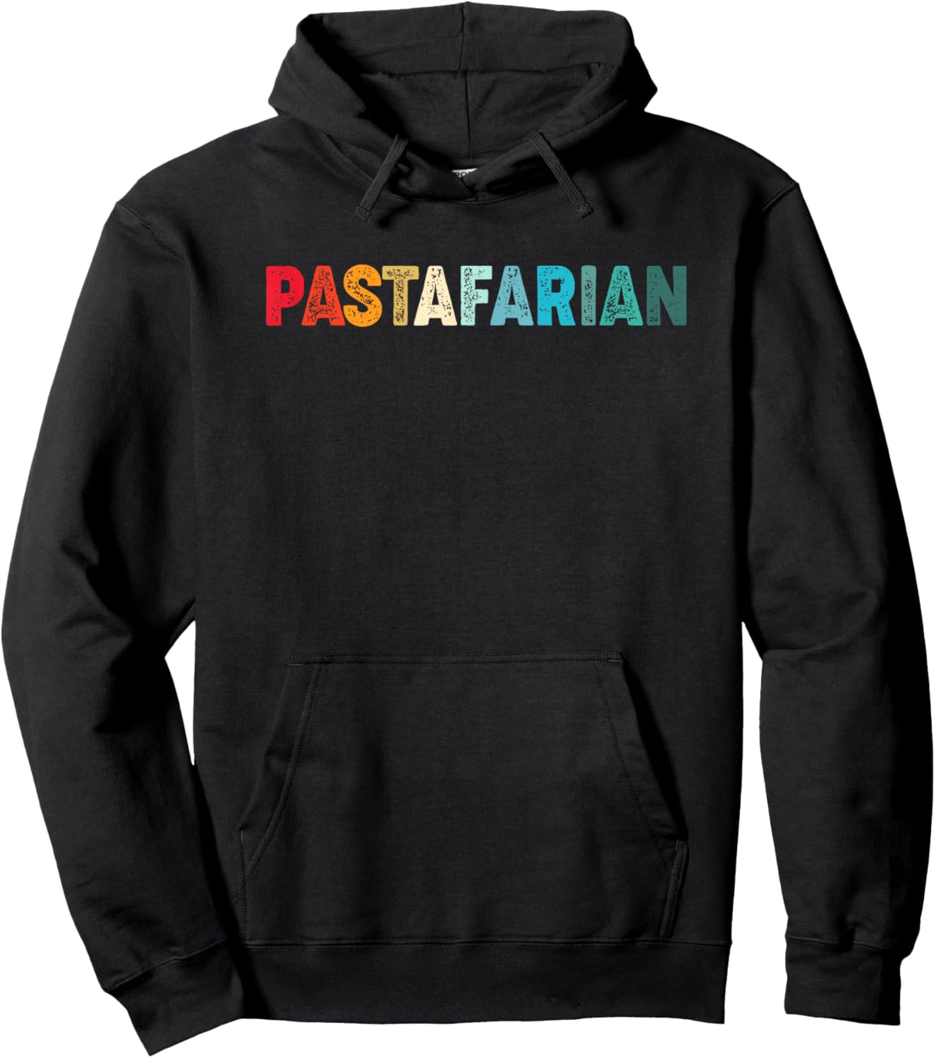 Retro Flying Spaghetti Monster Pastafarian Hoodie - Hoodie | Black