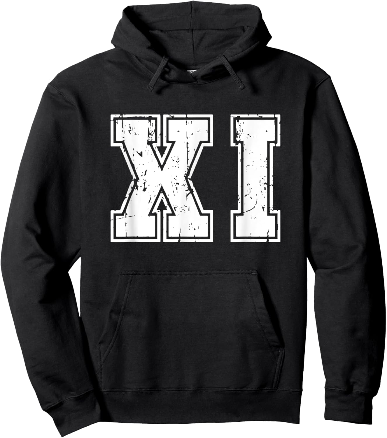 Roman Numeral 11th Birthday 11 Years Old Roman Number Hoodie - Hoodie | Black