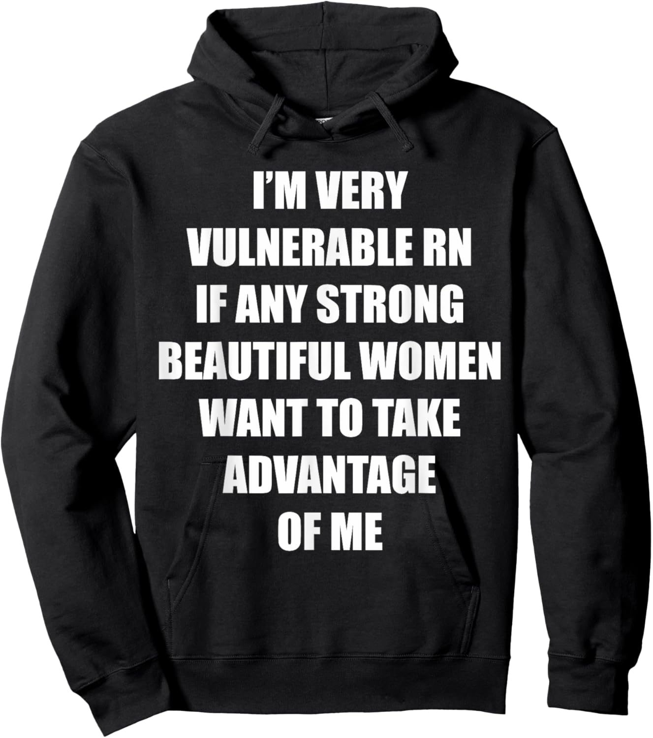 I'm Very Vulnerable Right Now Funny Strong Women Humor Quote Hoodie - Hoodie | Black