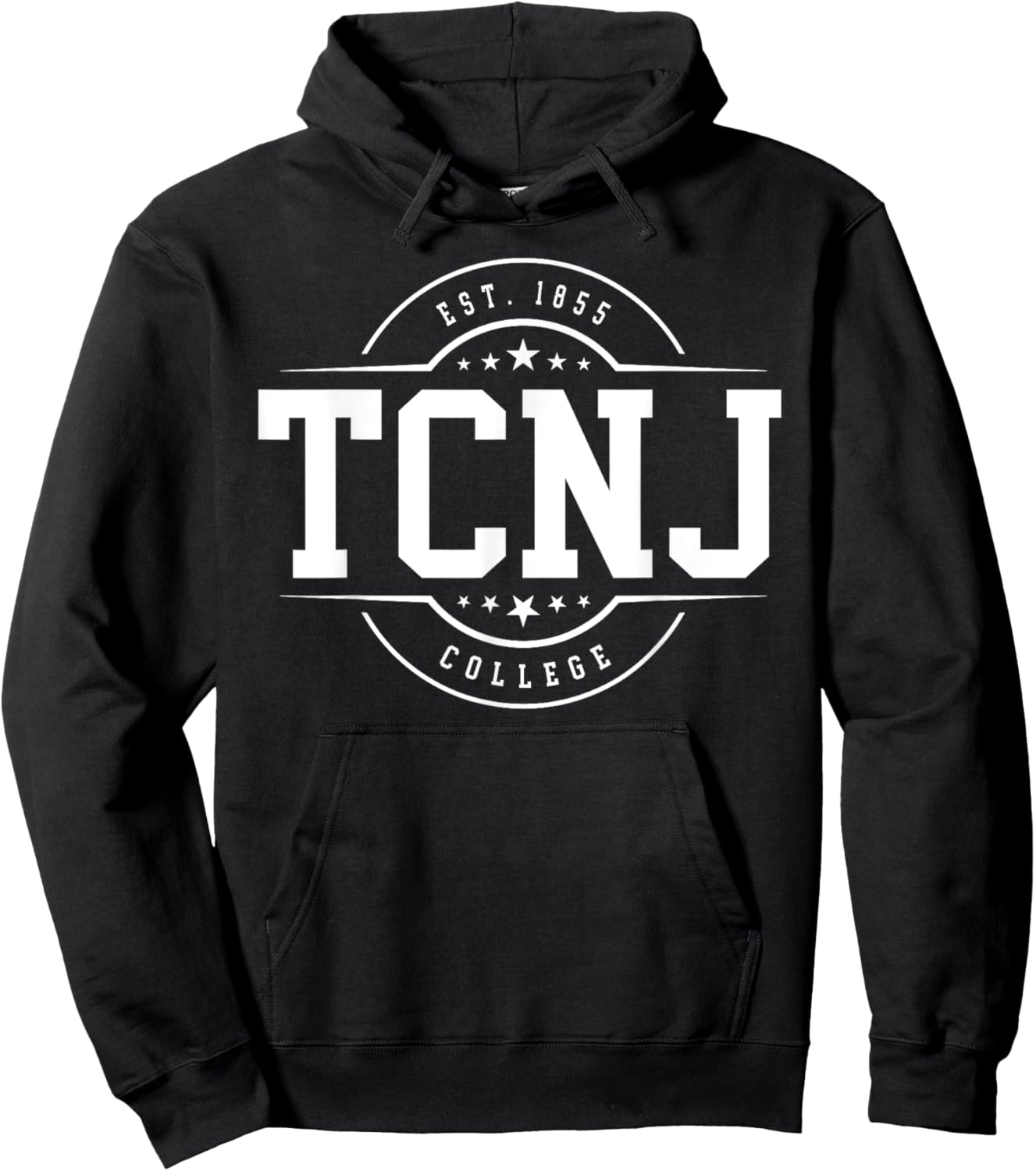 TCNJ The College of New Jersey Arch Vintage Classic Design Hoodie - Hoodie | Black