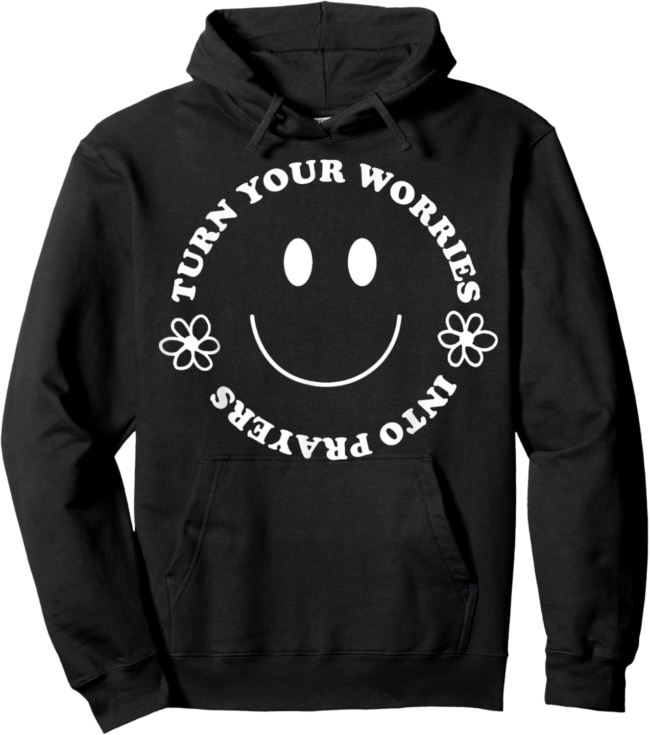 Turn Your Worries Into Prayers Hoodie - Hoodie | Black