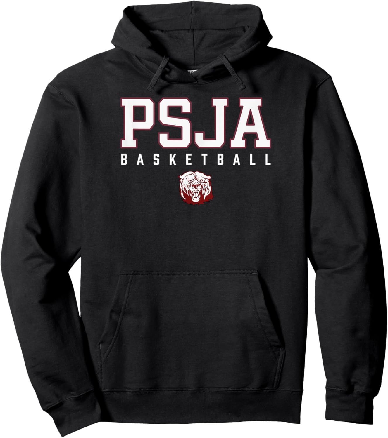 PSJA Battlin Bear Logo Basketball HS Hoodie - Hoodie | Black