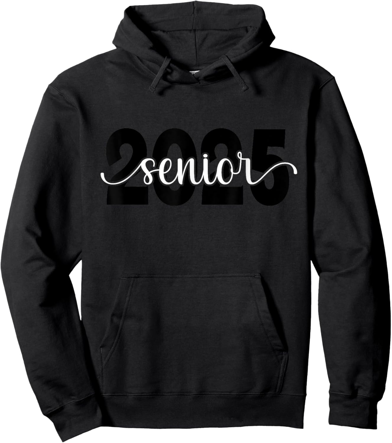 High School Class of 2025 College Senior Graduate Black '25 Hoodie - Hoodie | Black