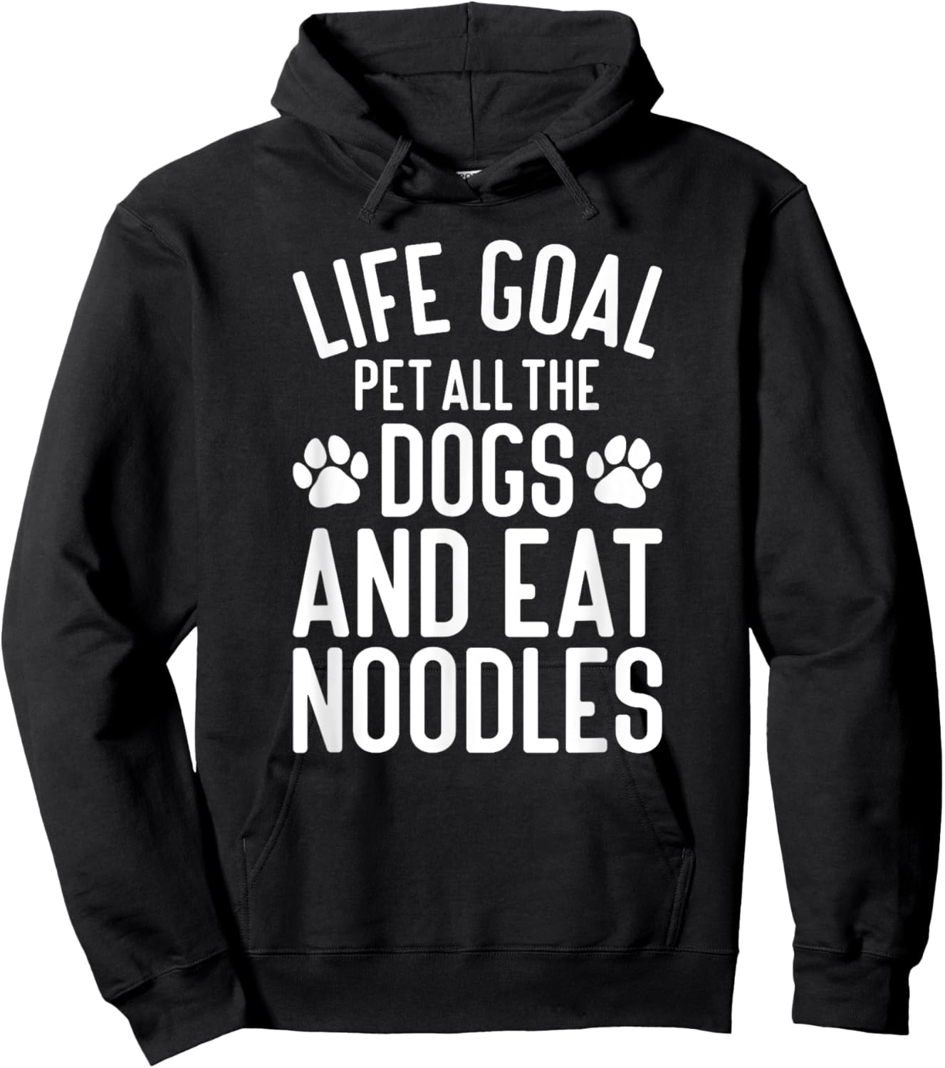 Noodles Pet All The Dogs Funny Dogs and Noodles Hoodie - Hoodie | Black