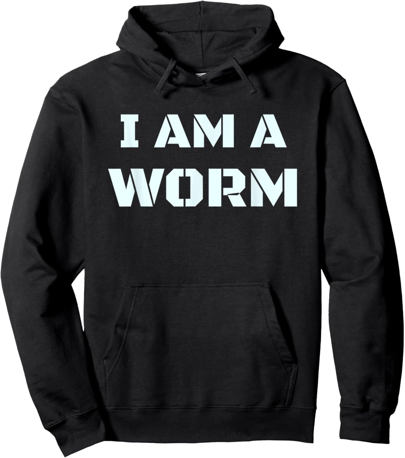 I Am A Worm In Simple Costume Easy Funny Hoodie - Hoodie | Black