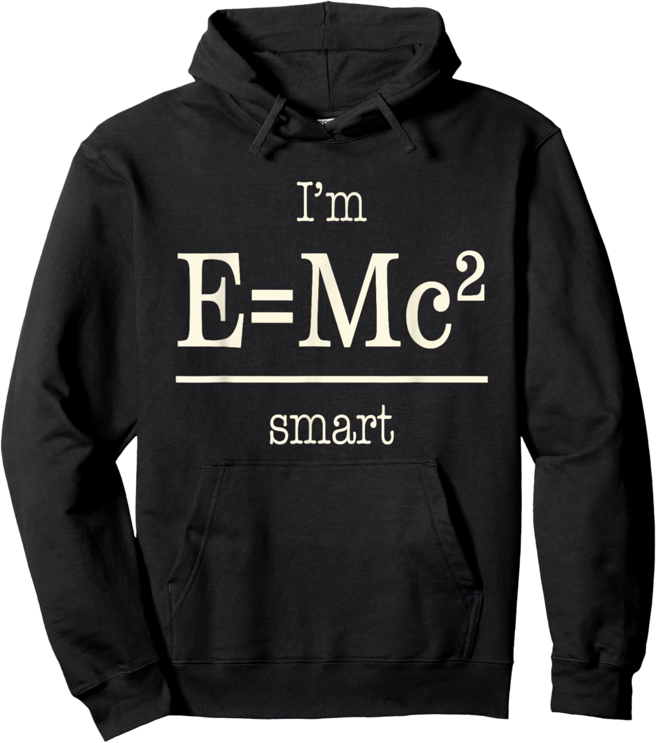 Funny Math Pun "I'm Relatively Smart" Math Nerd Einstein Hoodie - Hoodie | Black