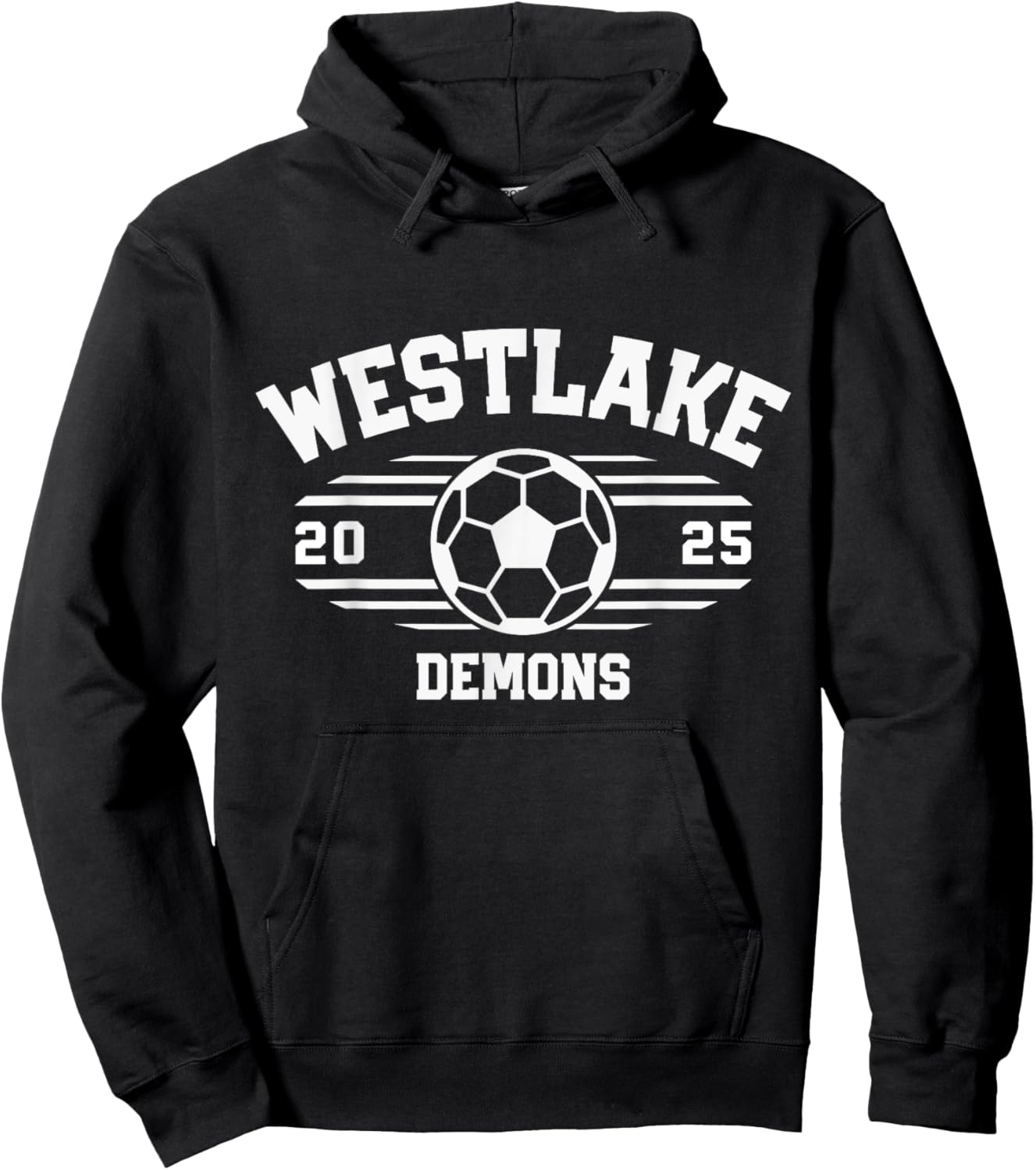 Westlake Demons Soccer Ball 2025 Hoodie - Hoodie | Black