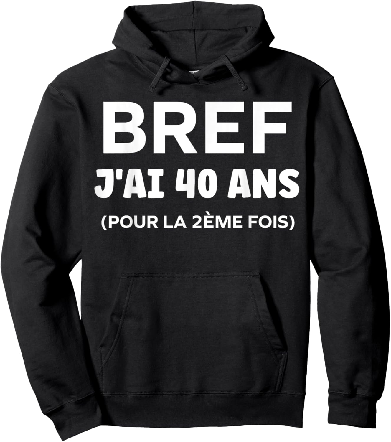 Birthday 80 Years In short I am 40 years old for the second time Hoodie - Hoodie | Black