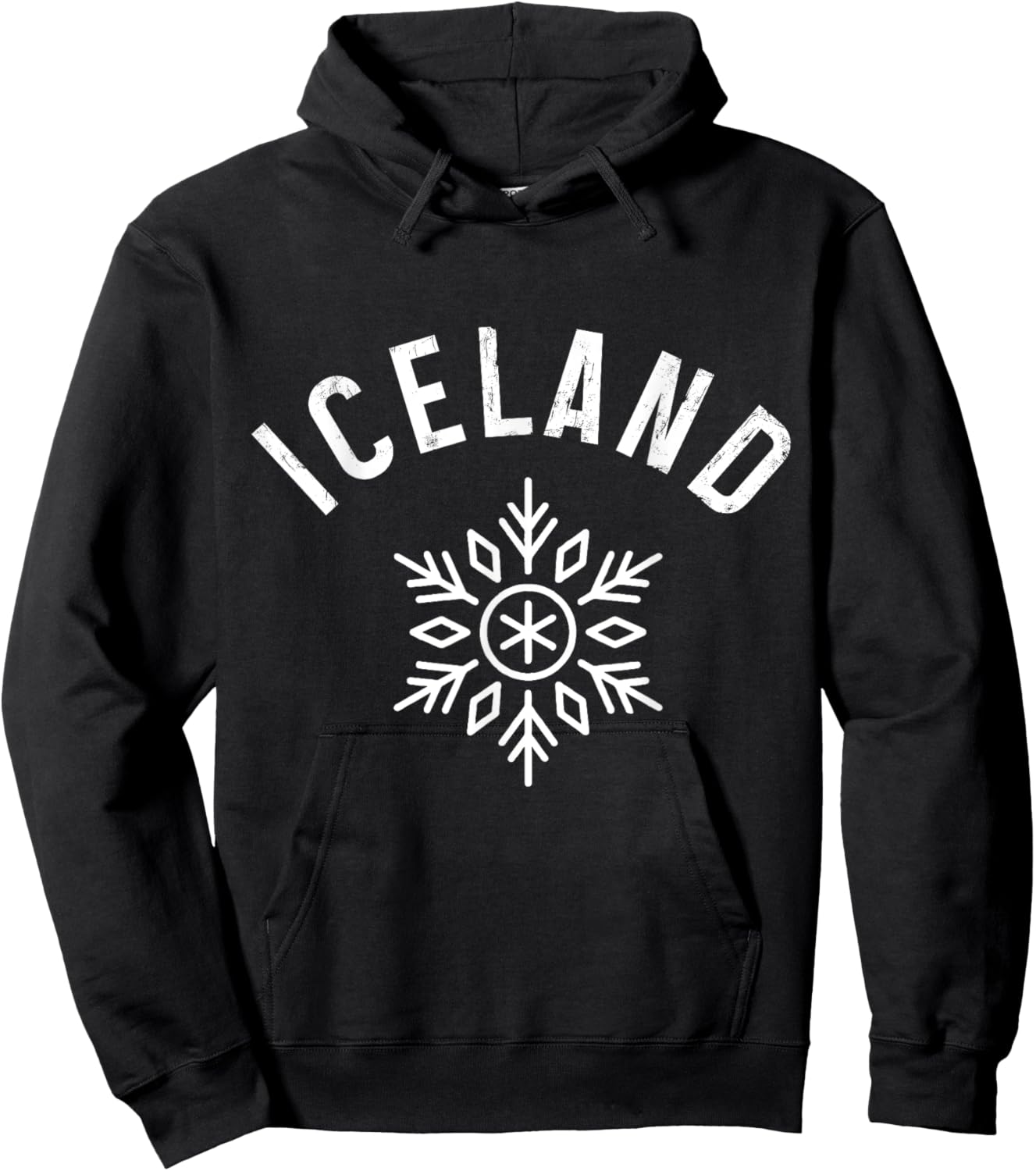 Iceland Snowflake Icelandic Reykjavik Iceland Souvenir Hoodie - Hoodie | Black