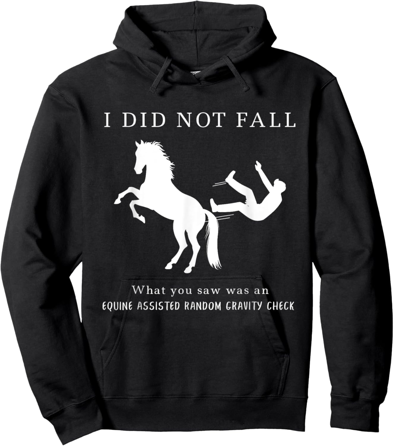 Funny Horse Lovers Idea Cool Equestrian Sayings Hoodie - Hoodie | Black