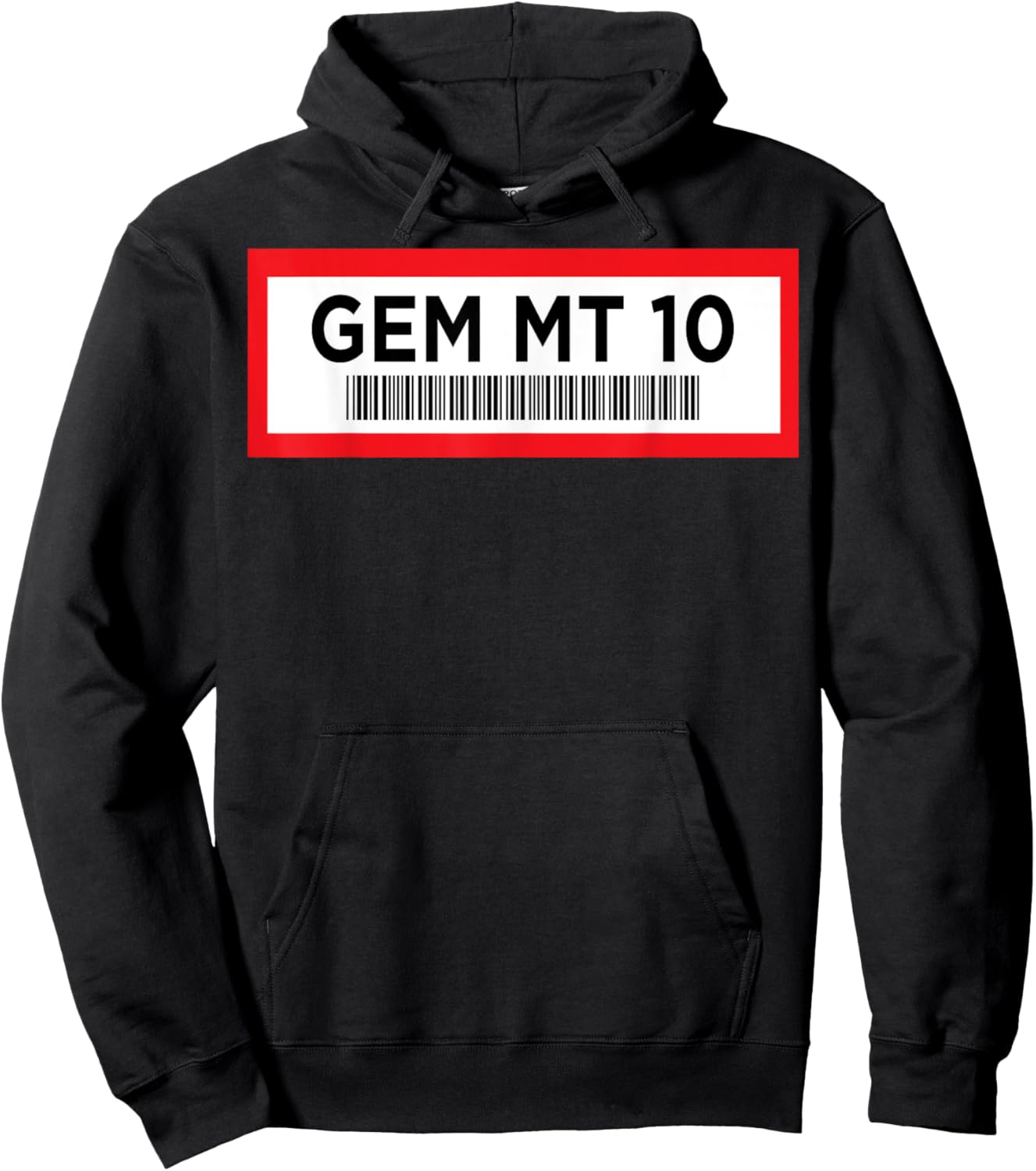 Gem Mint 10 Funny Sports Card Hobby Collector Grader Slab Hoodie - Hoodie | Black