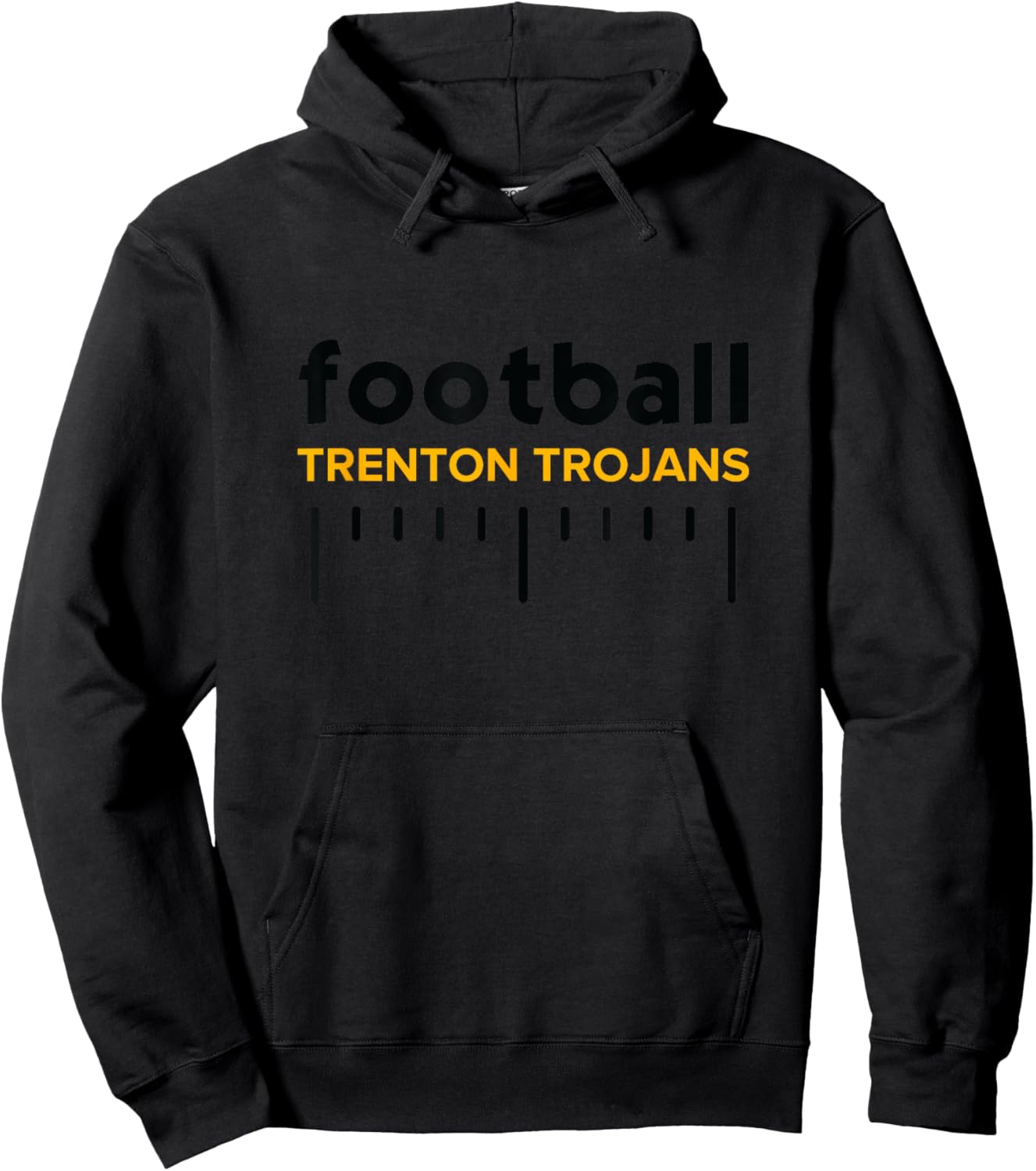 Trenton Trojans Football Lines HS Hoodie - Hoodie | Black