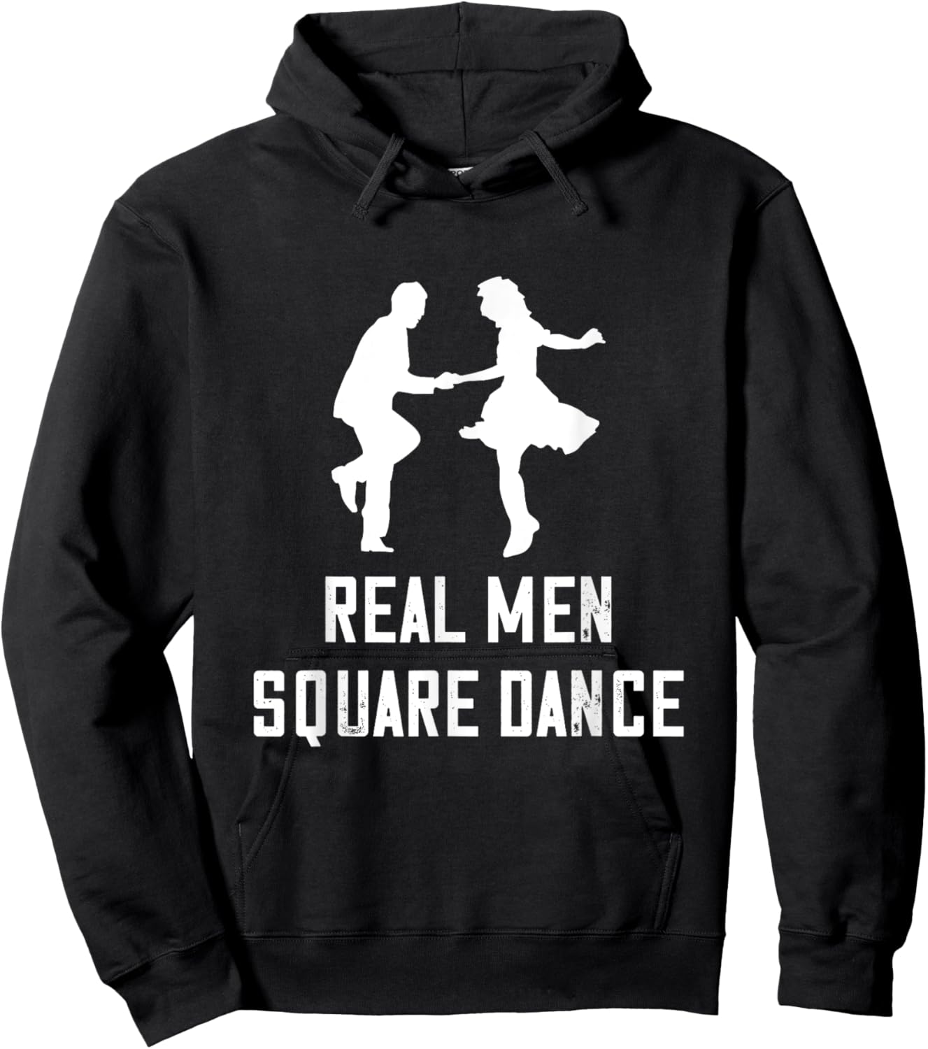 Square Dance Real Men Square Dancer Square Dancing Hoodie - Hoodie | Black
