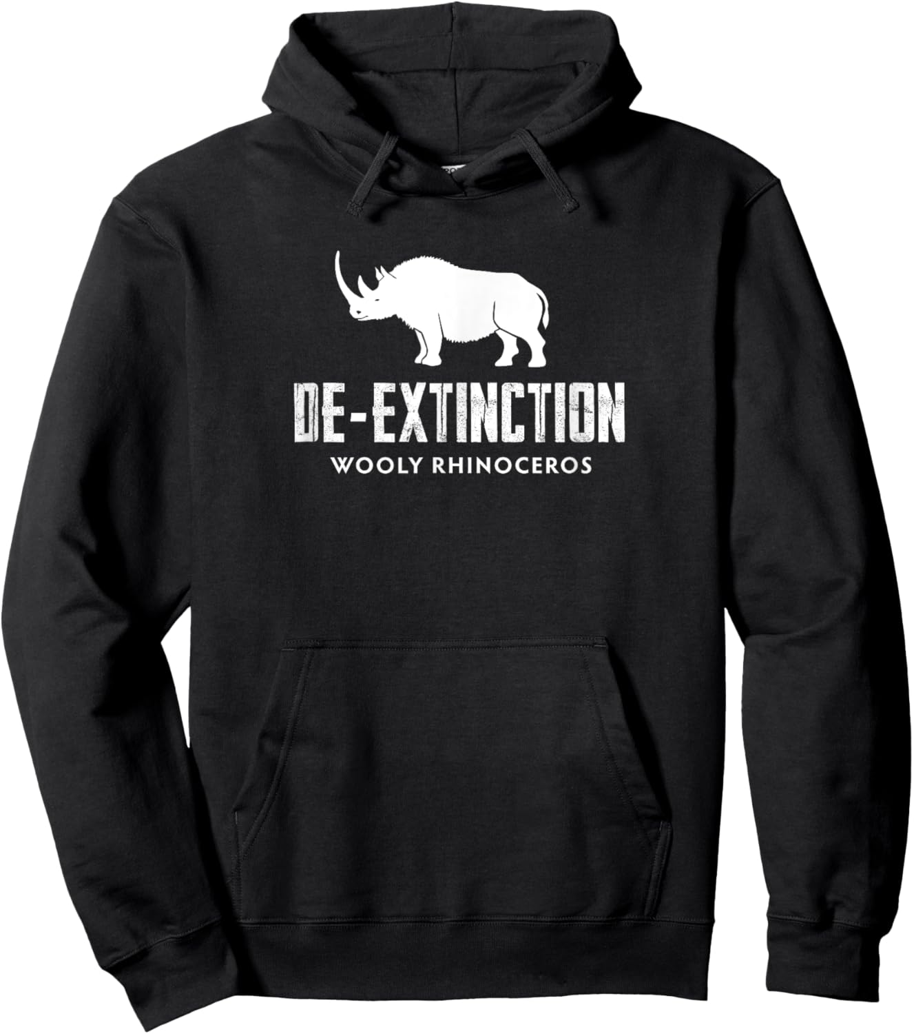 De-Extinction Wooly Rhinoceros Hoodie - Hoodie | Black