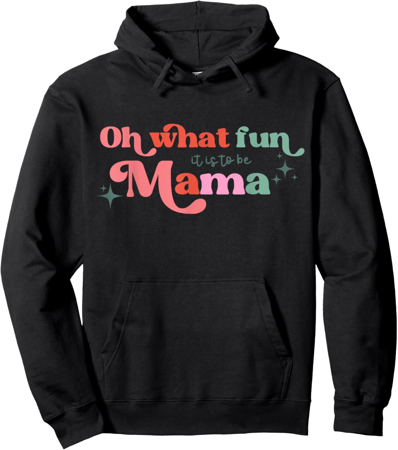 Oh What Fun It Is To Be Mama Christmas Family Matching Xmas Hoodie - Hoodie | Black