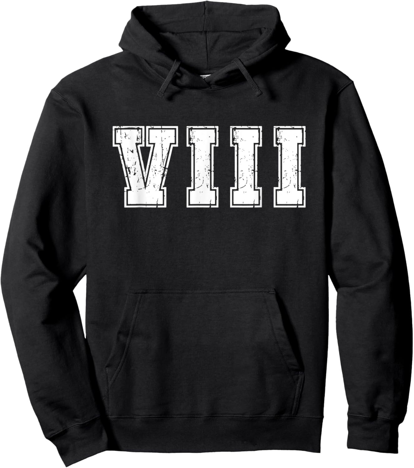 Roman Numeral 8th Birthday Eight 8 Years Old Birthday Hoodie - Hoodie | Black