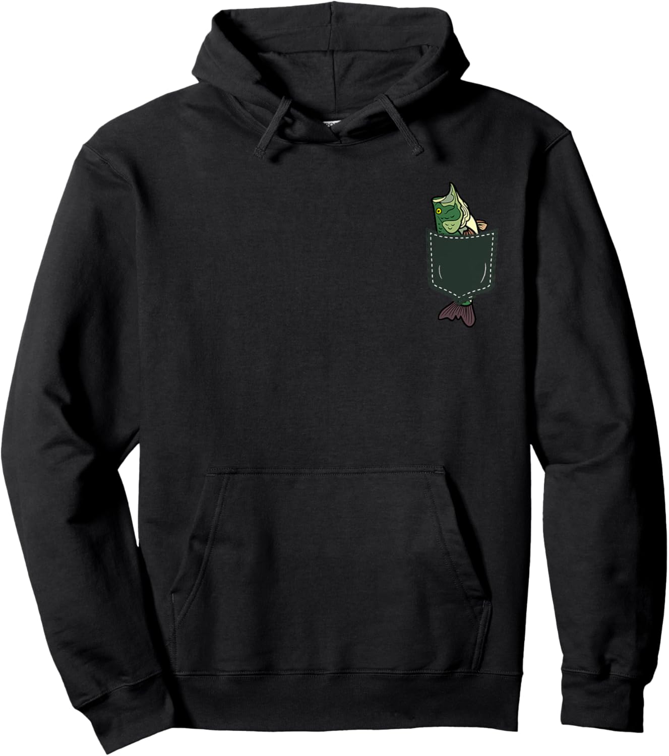 Musky Fishing Fisherman Hoodie - Hoodie | Black