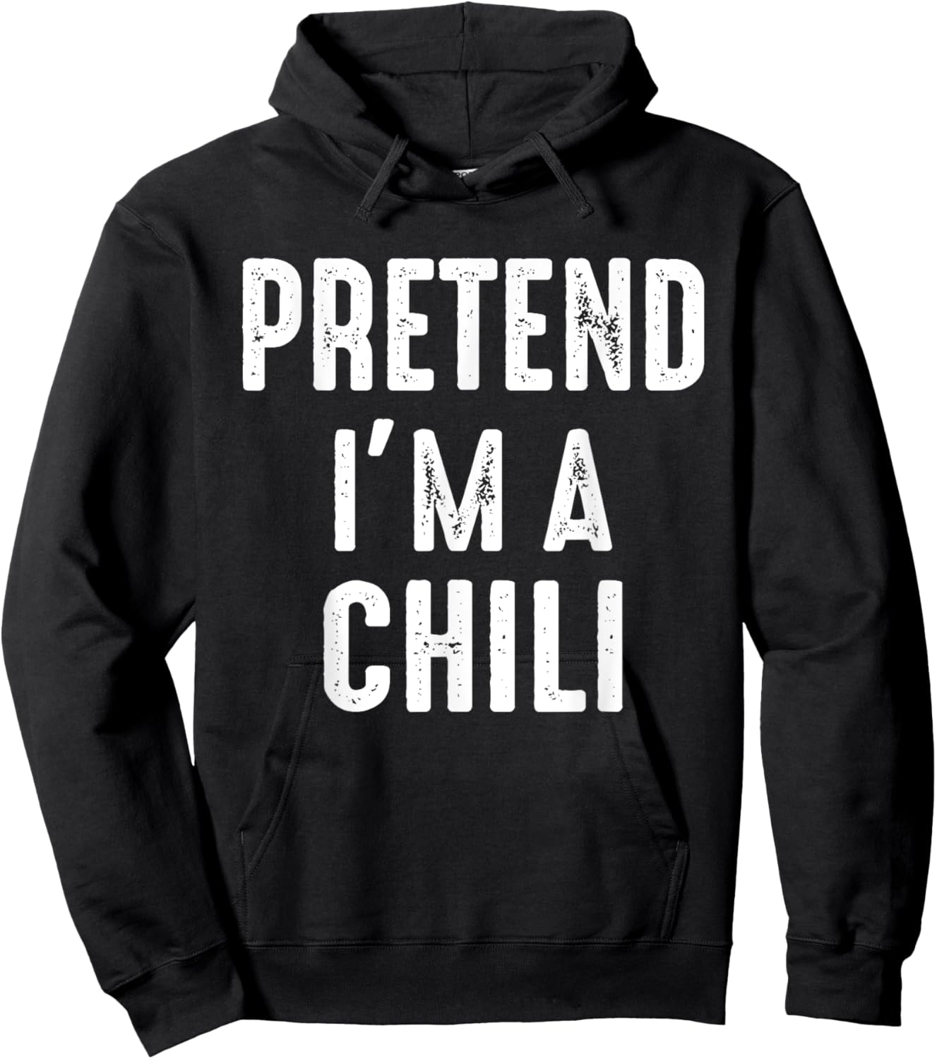Pretend I'm A Chili Family Matching Halloween Costume Hoodie - Hoodie | Black