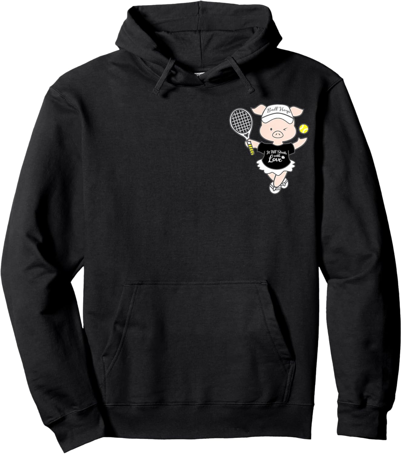 Tennis Ball Hogs Hoodie - Hoodie | Black