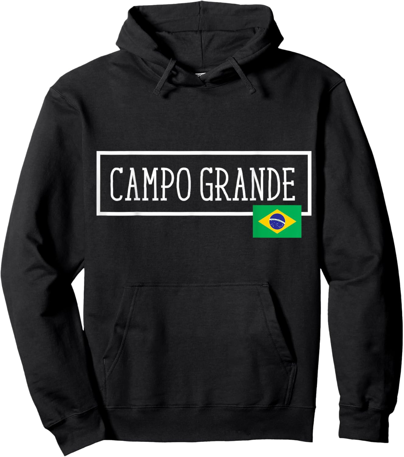 Campo Grande Brazil Country City Brazilian Fun Women Men Gag Hoodie - Hoodie | Black