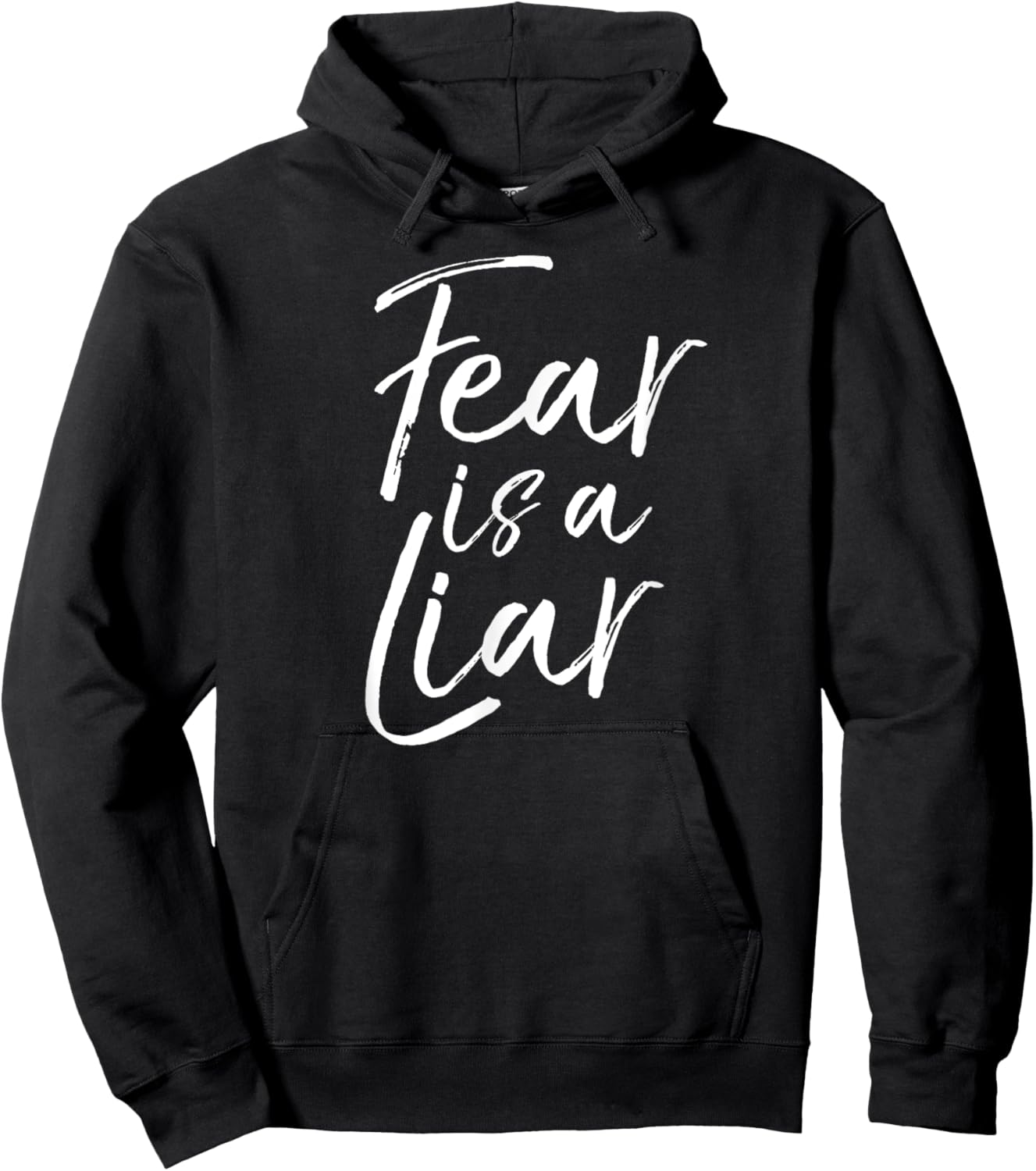 Fear is a Liar Bible Verse Quote Christian Faith over Fear Hoodie - Hoodie | Black