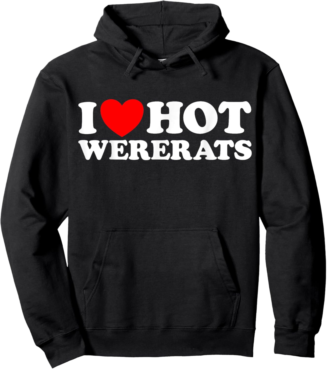 Love Hot Wererats Funny RPG Fantasy Game Fiction Monster Fan Hoodie - Hoodie | Black